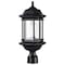 Nuvo Hopkins Outdoor Large Post Lantern 1 Light Matte Black Finish 60/6115 - alternate 4